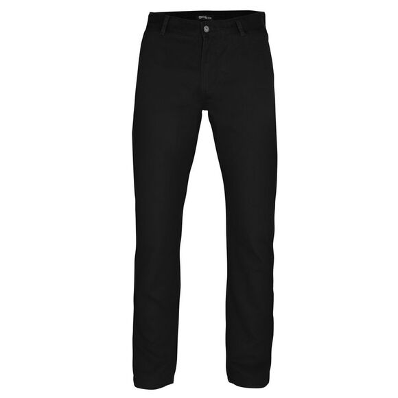 Asquith & Fox Mens Classic Casual Chino Pants/Trousers / Black